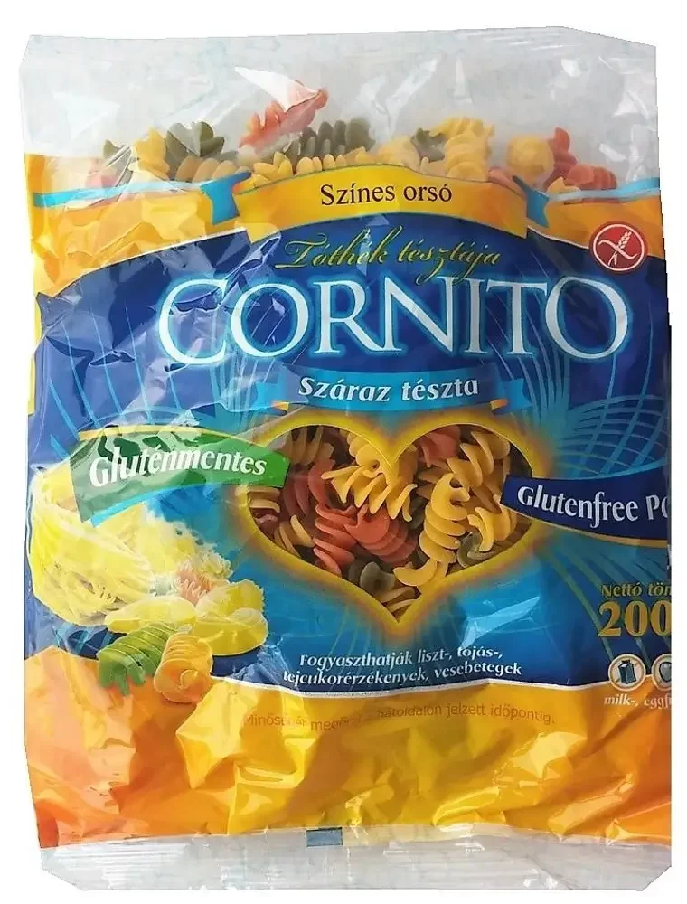 Trojfarebné vretená - fusilli bez lepku - Cornito